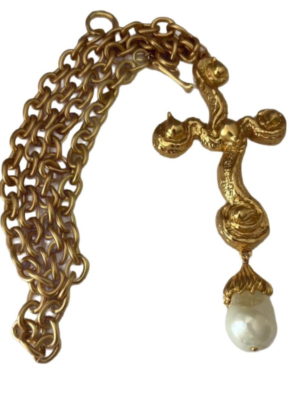 Schiaparelli Baroque Pearl Necklace